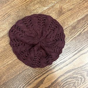 Free People Beret Style cap Garnet